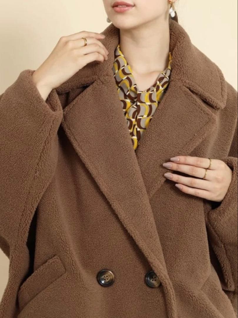 【venus】FENNEL／フェンネル ボリュームボアアウター モカ