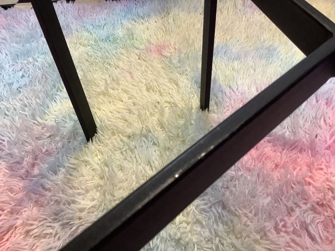 ガラスセンターテーブル　セパレートタイプ　丸テーブル