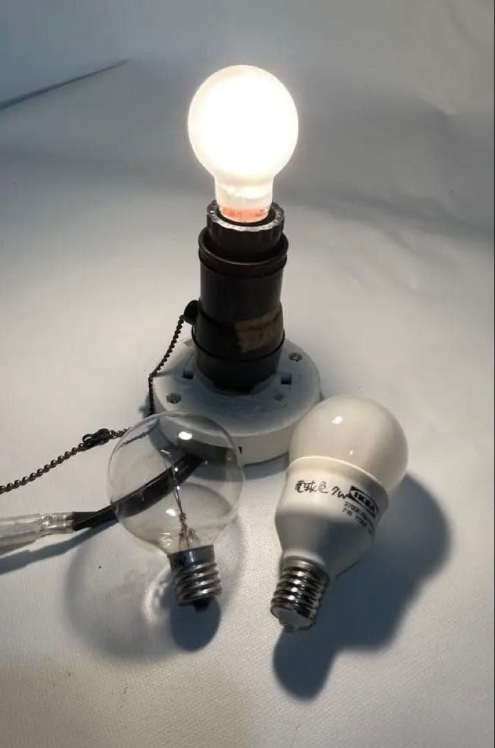 昭和レトロ　船舶用ランタン（吊り下げ/平置き100V電源点灯改造）＜25b14＞