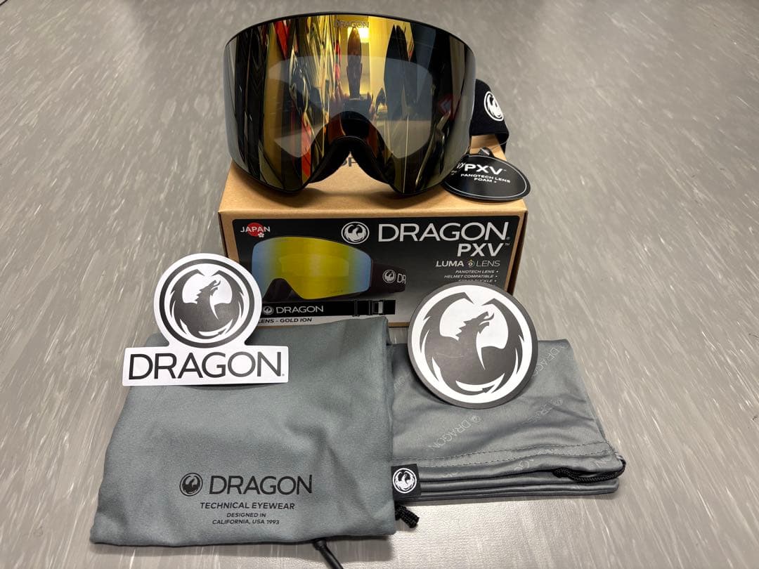DRAGON PXV ゴーグル LUMA LENS J.GOLD ION