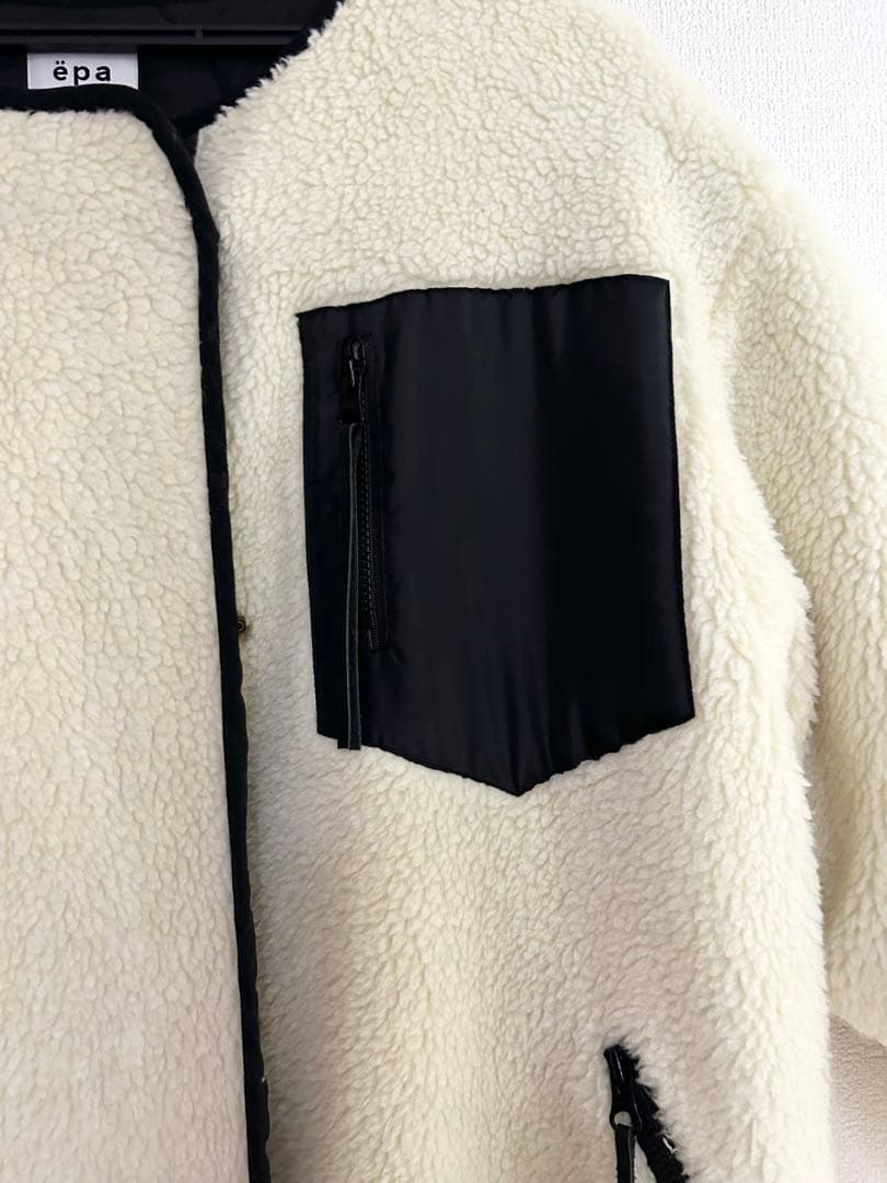 epa リバーシブルキルティングボアコート　Sサイズ