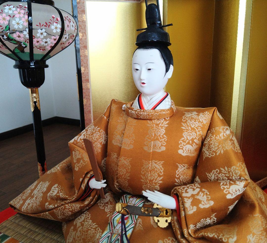 高級　京雛 親王飾り & お道具セット　伝統工芸　松寿作　美術品　日本製　雛人形
