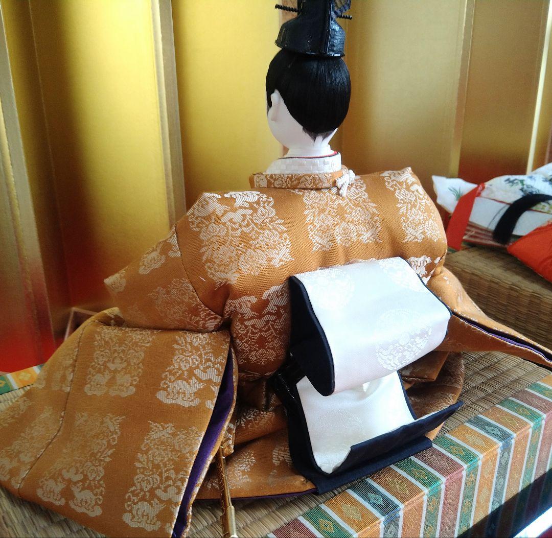 高級　京雛 親王飾り & お道具セット　伝統工芸　松寿作　美術品　日本製　雛人形