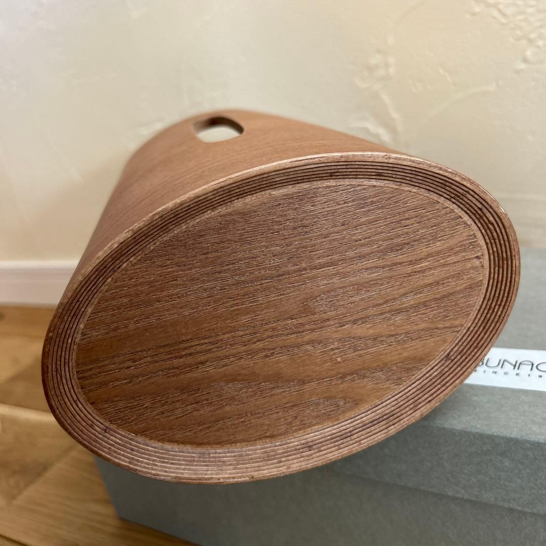 ブナコ BUNACO ティッシュボックス SWING（キャラメルブラウン）