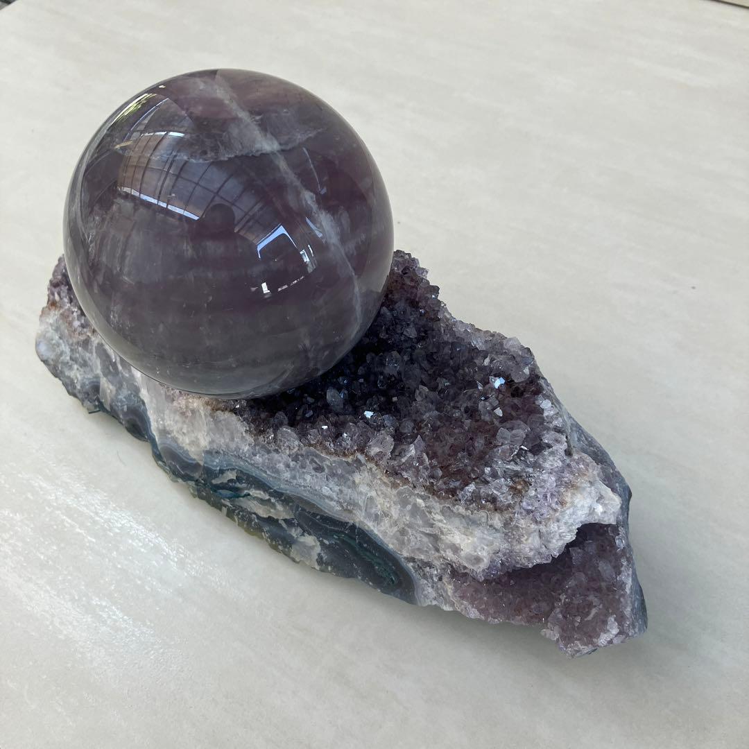 アメジストクラスター　アメジスト丸玉　パワーストーン　鑑賞石　原石　天然石