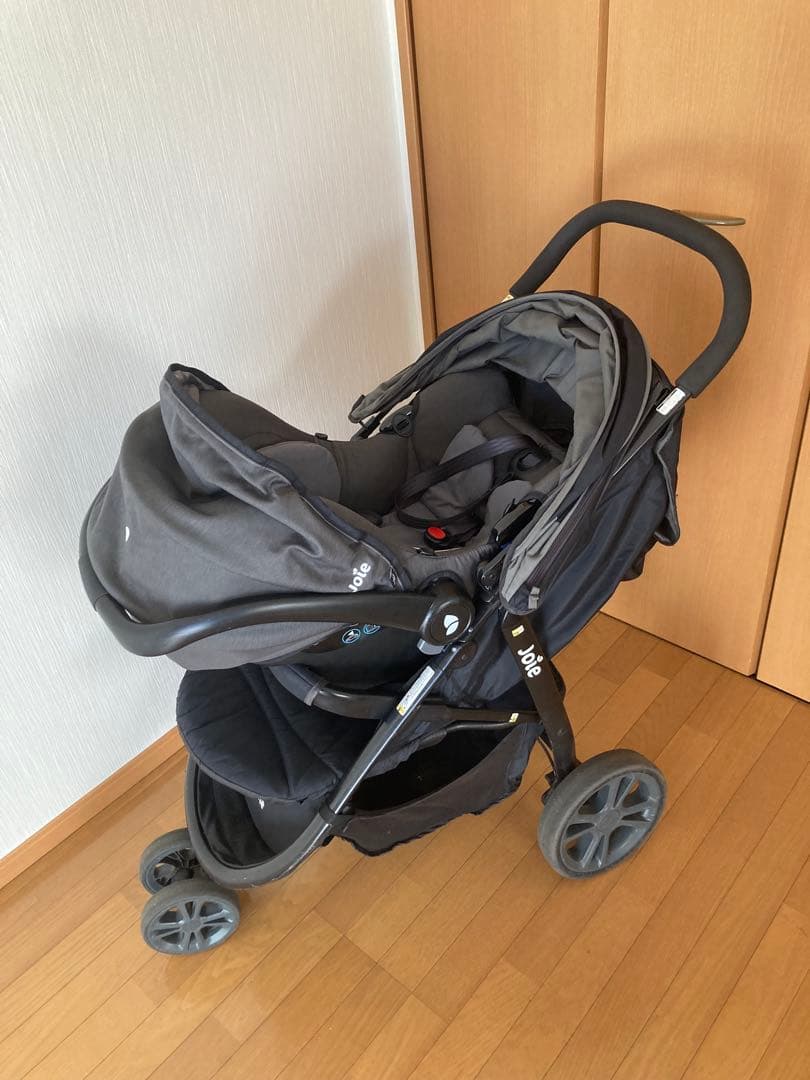 【Joie】ジョイー 3輪ベビーカー（レインカバー付）＆ベビーシートKATOJI