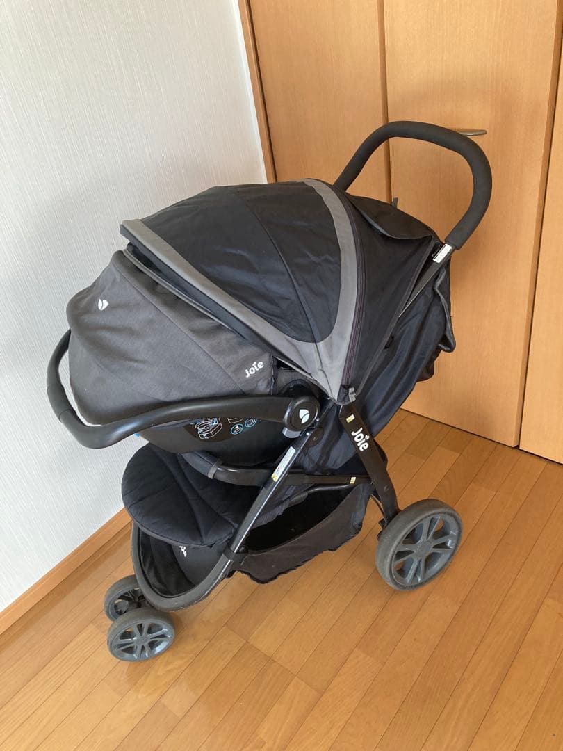 【Joie】ジョイー 3輪ベビーカー（レインカバー付）＆ベビーシートKATOJI