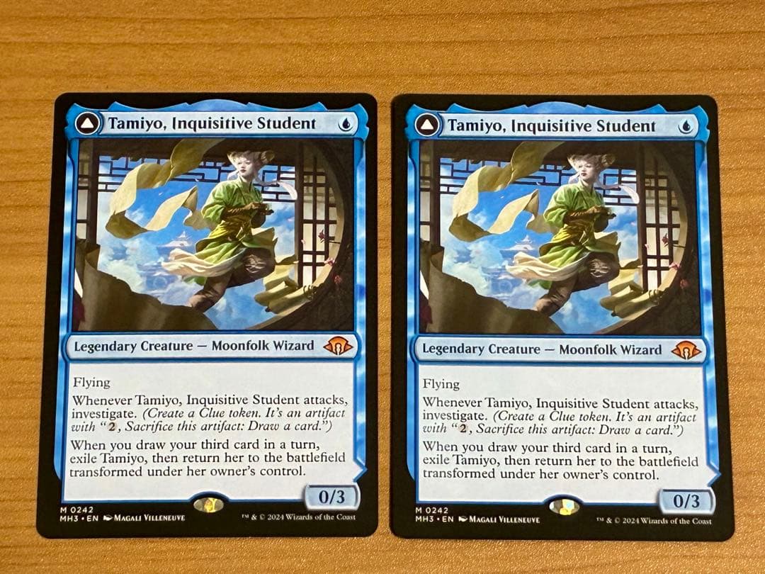 MTG　知りたがりの学徒、タミヨウ　英語版　2枚セット