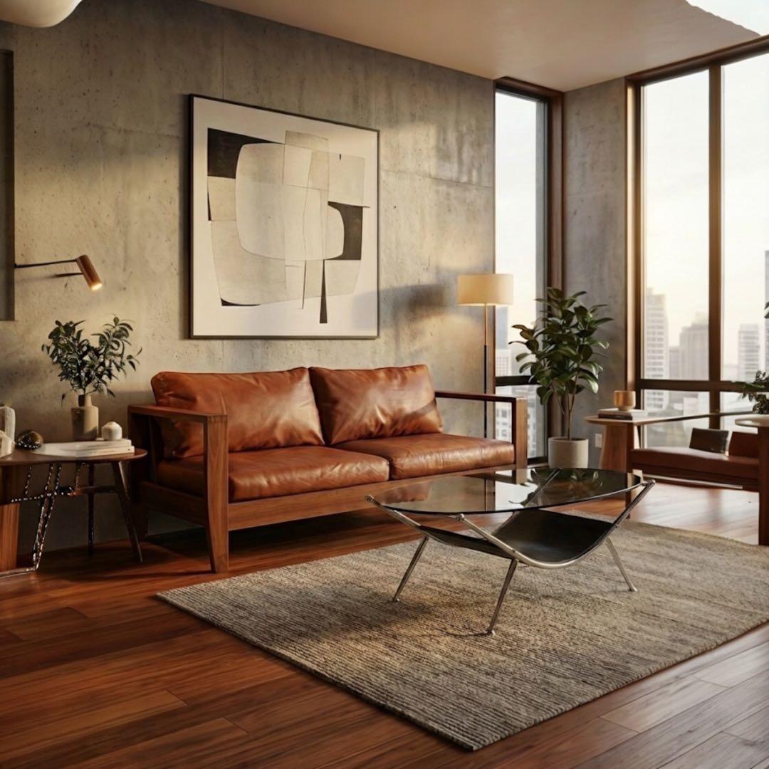 ガラステーブル ミッドセンチュリー レトロ スペースエイジ