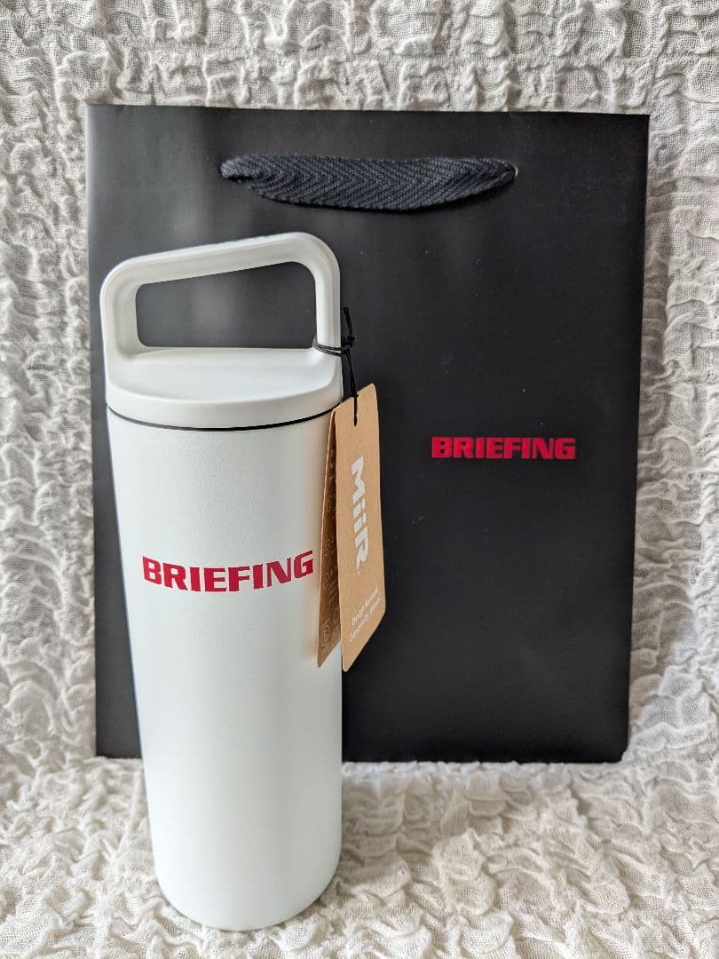 BRIEFING ブリーフィング×MiiR ミアー◆水筒 16oz 白◆未使用