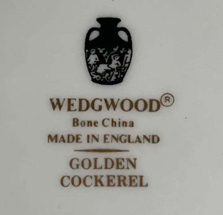 【美品】ウェッジウッド★ゴールデンコックレル★デザート皿1枚　お箱無し