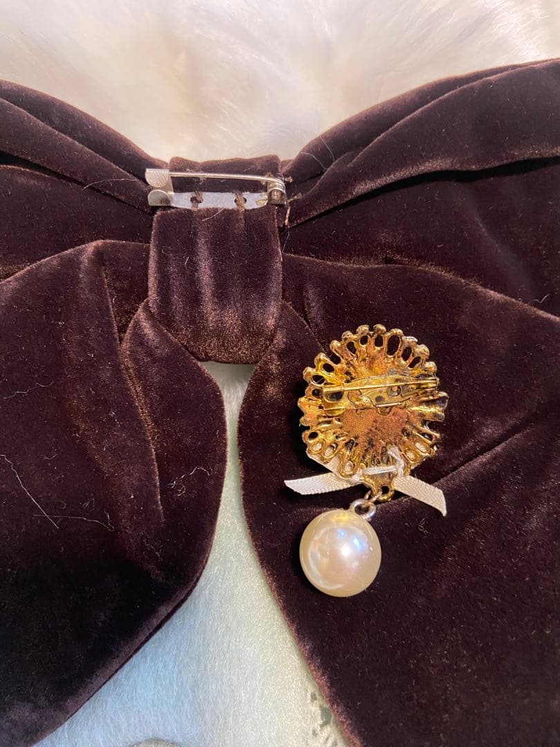 新品タグ　axes femme ファーケープ付きコート