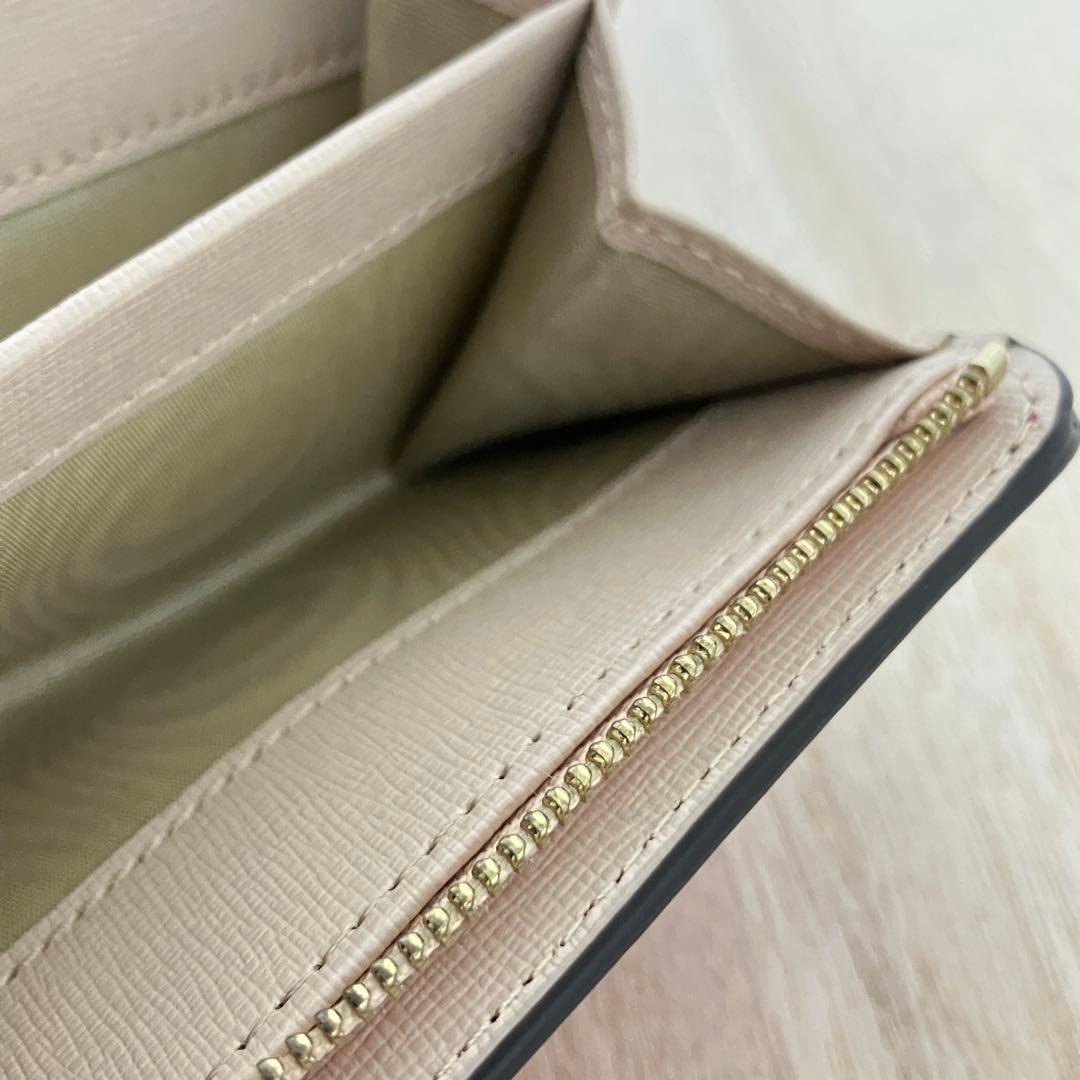 【新品未使用】フルラ 二つ折り財布 バビロン バイカラー ピンク×ベージュ