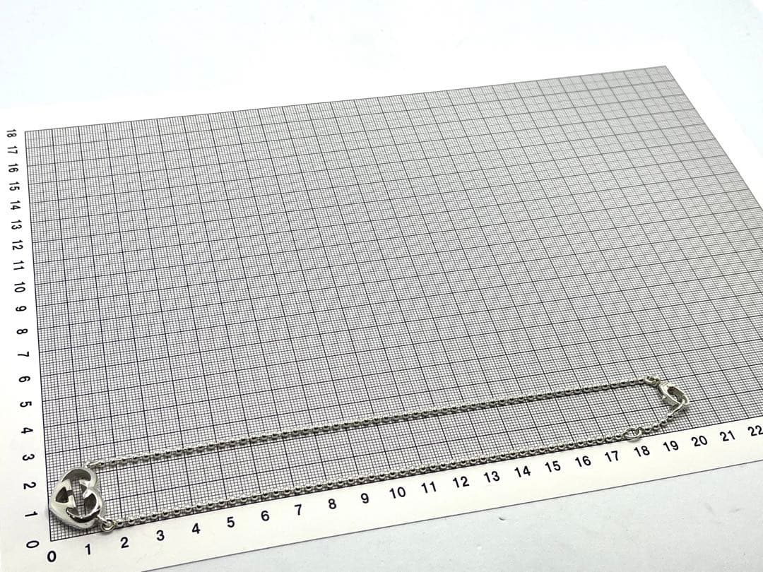 h786美品　GUCCI インターロッキング　Gロゴ　ハート　ネックレス　925