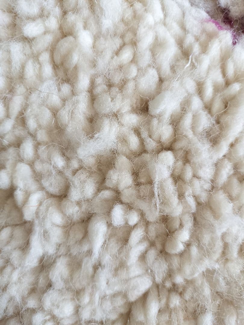 新品/アイボリーベースダイヤ柄平織りマゼンタピンク　ベニワレンNo.614