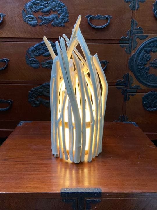 ハンドメイド 流木ライト