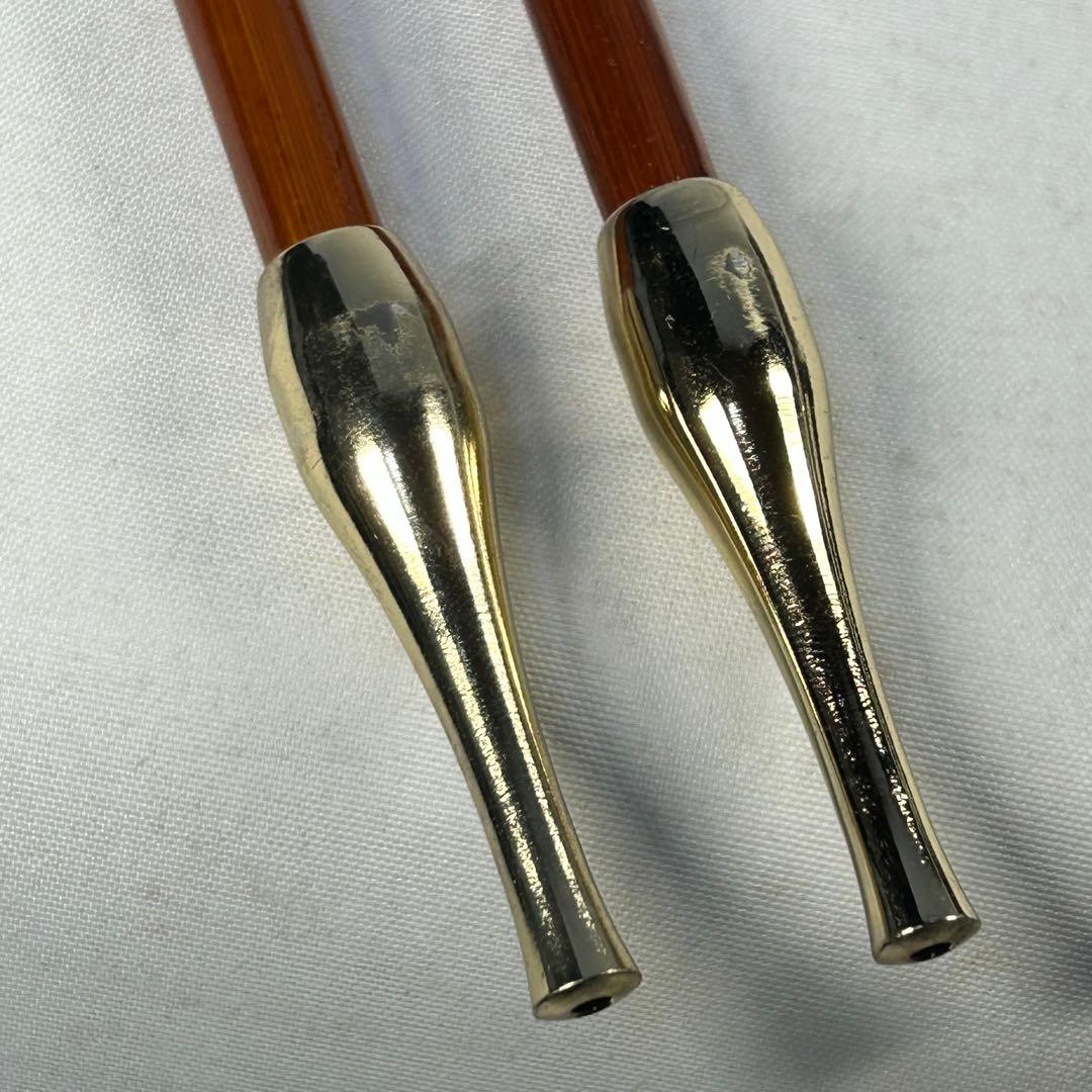 煙管　キセル　裏千家茶道具　無地　2本セット