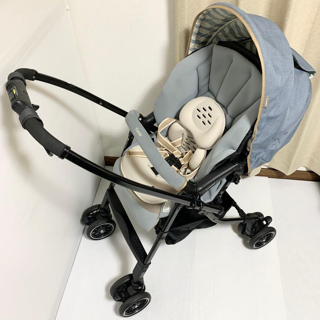 コンビ fugebaby ベビーカー メチャカル オート4キャス EG ブルー