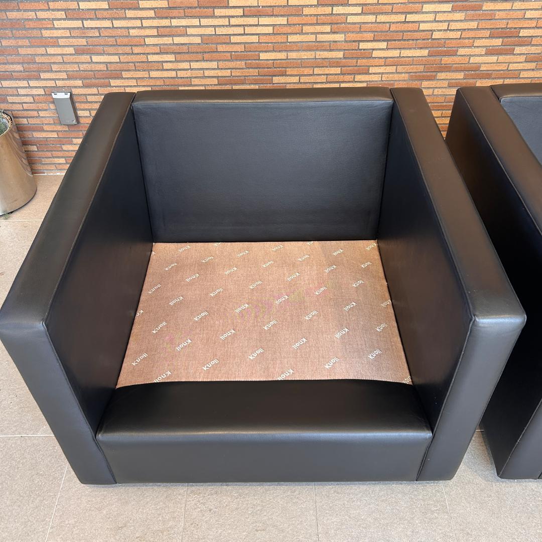 【希少・可変式】♥Knoll（ノル）本革 モジュール　一人掛けソファセット