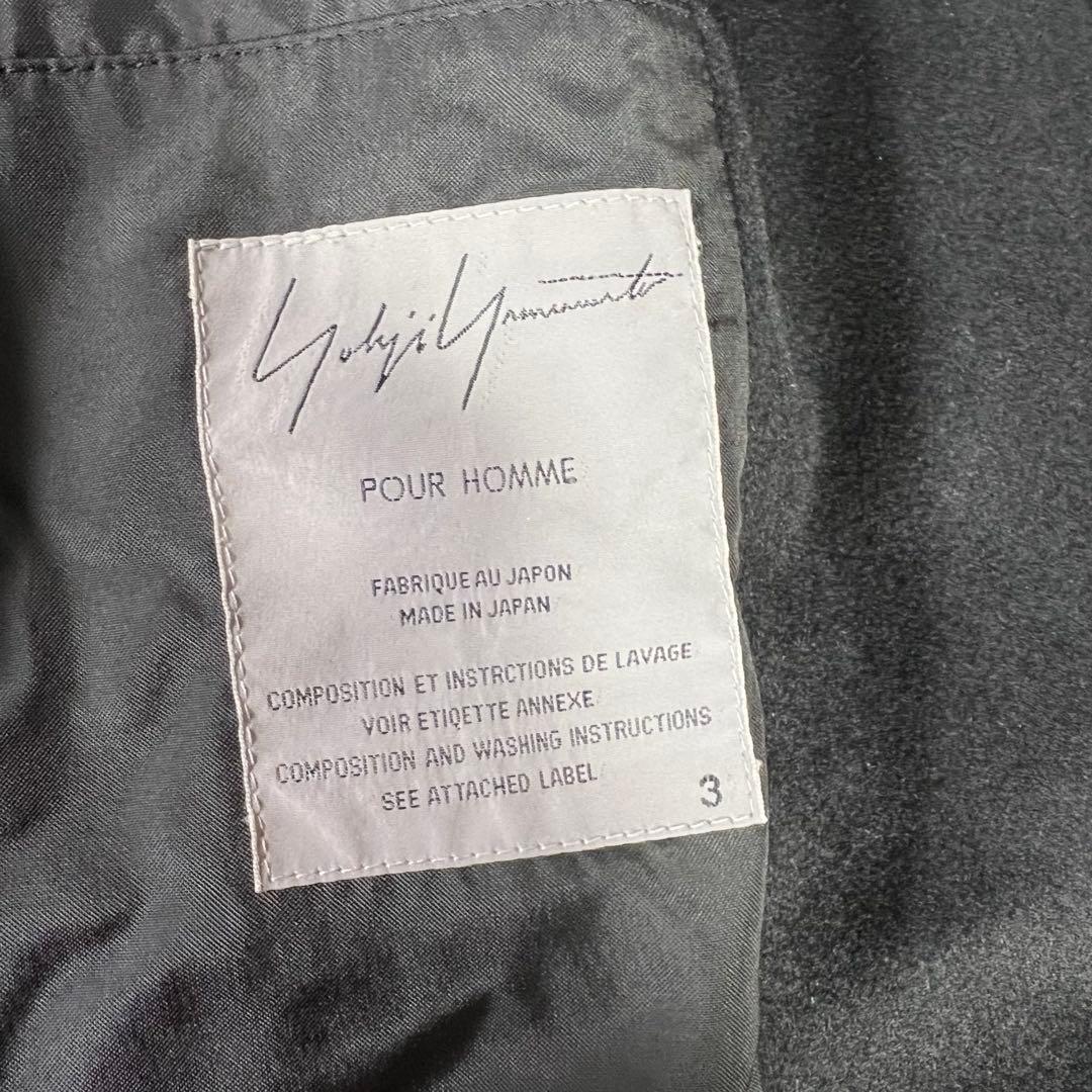 yohji yamamoto pour homme カシミヤ混 ジップコート
