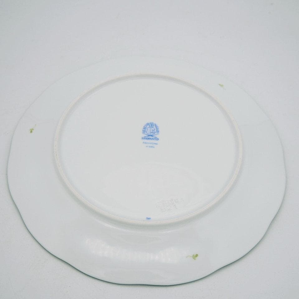 ヘレンド ウィーンの薔薇 521/VRH 23cm ランチプレート ペア #3