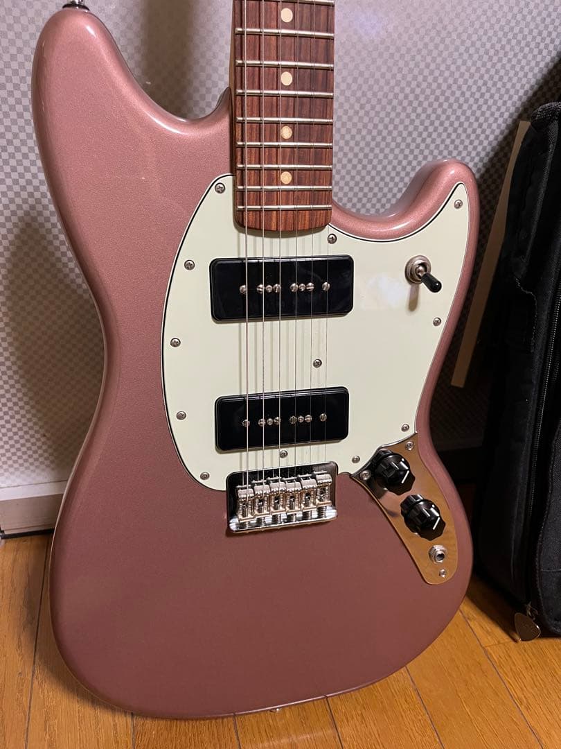 美品/ FENDER Mustang P90, Burgundy ムスタング