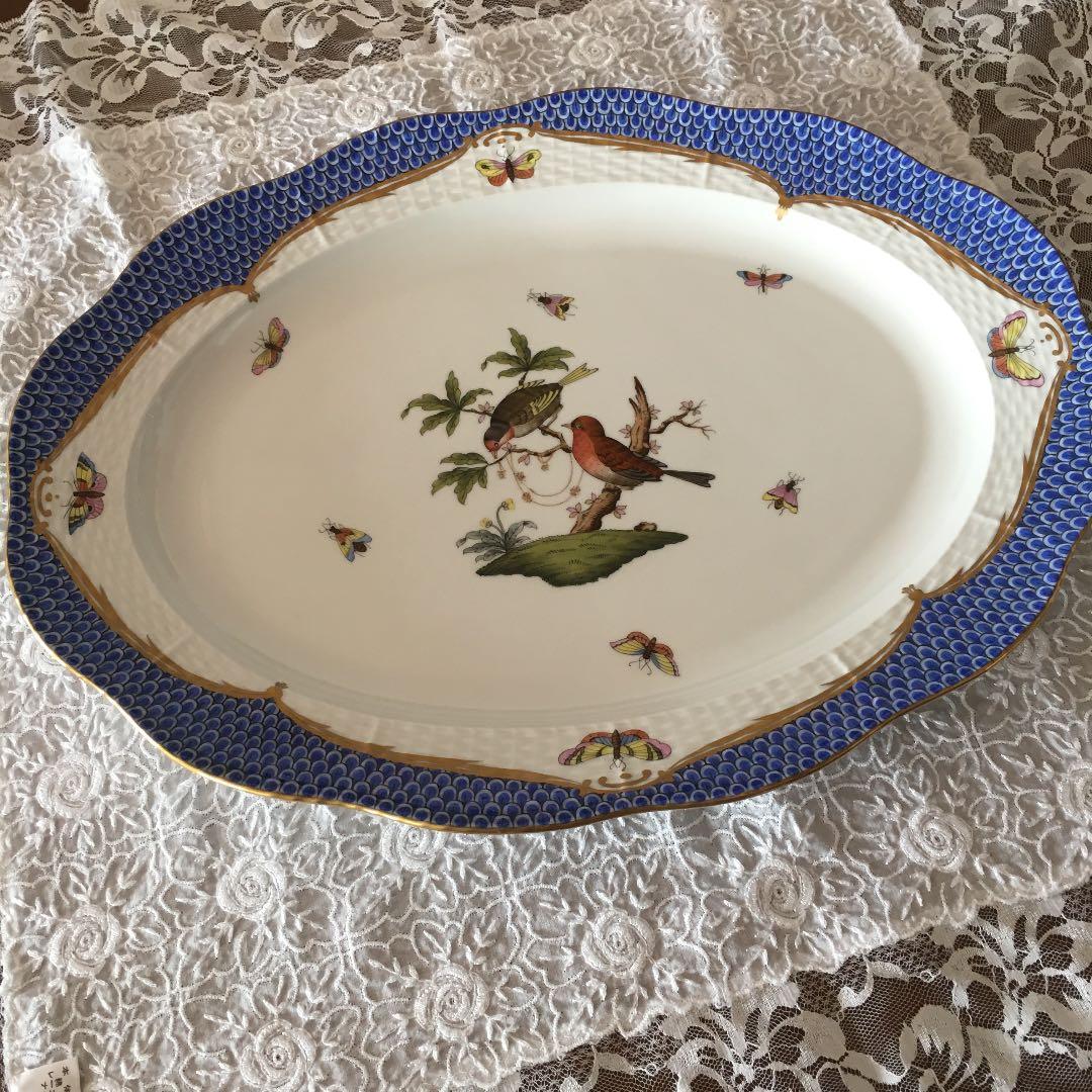 新品　ヘレンドロスチャイルドブルースケール　パーティートレイ