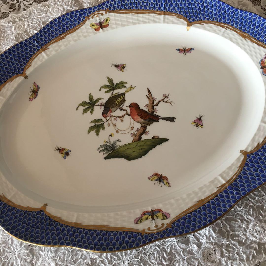 新品　ヘレンドロスチャイルドブルースケール　パーティートレイ