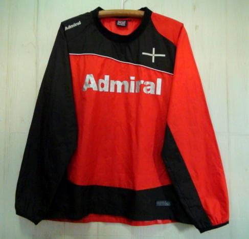 23095　Admiral メンズ　ブレーカー　トップス　赤Ｘ黒　サイズＭ