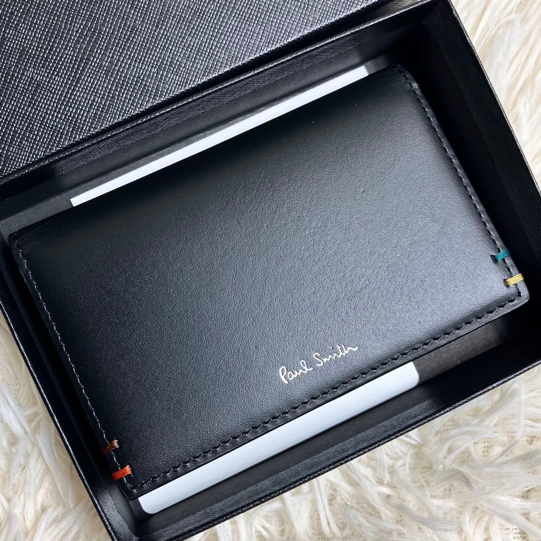 【未使用】 現行 ポールスミス 名刺入れ カードケース ブラック