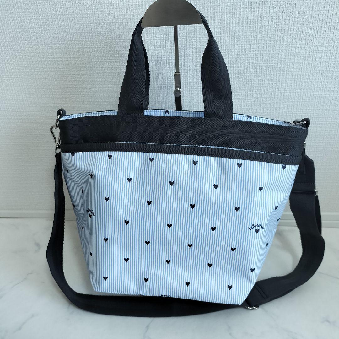 美品♪LeSportsac フレッシュブラックハーツ トートバッグ 日本限定