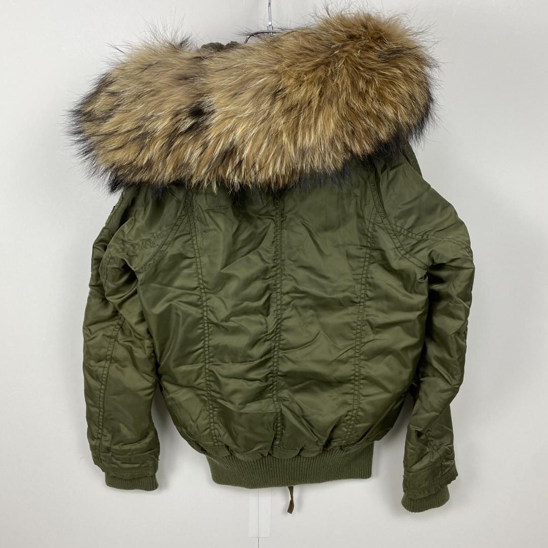 訳あり goa ゴア N-2B ブルゾン ミリタリージャケット ラクーンファー