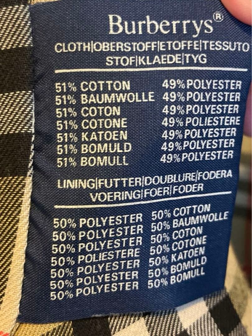 Burberrys バーバリー ステンカラーコート 80~90’　英国製