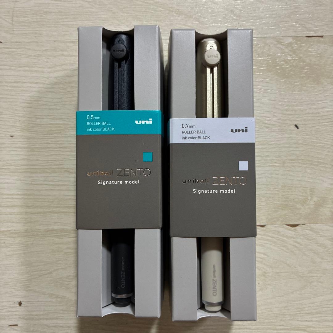 ユニボールゼント シグニチャーモデル 0.5mmブラック&0.7mmゴールド