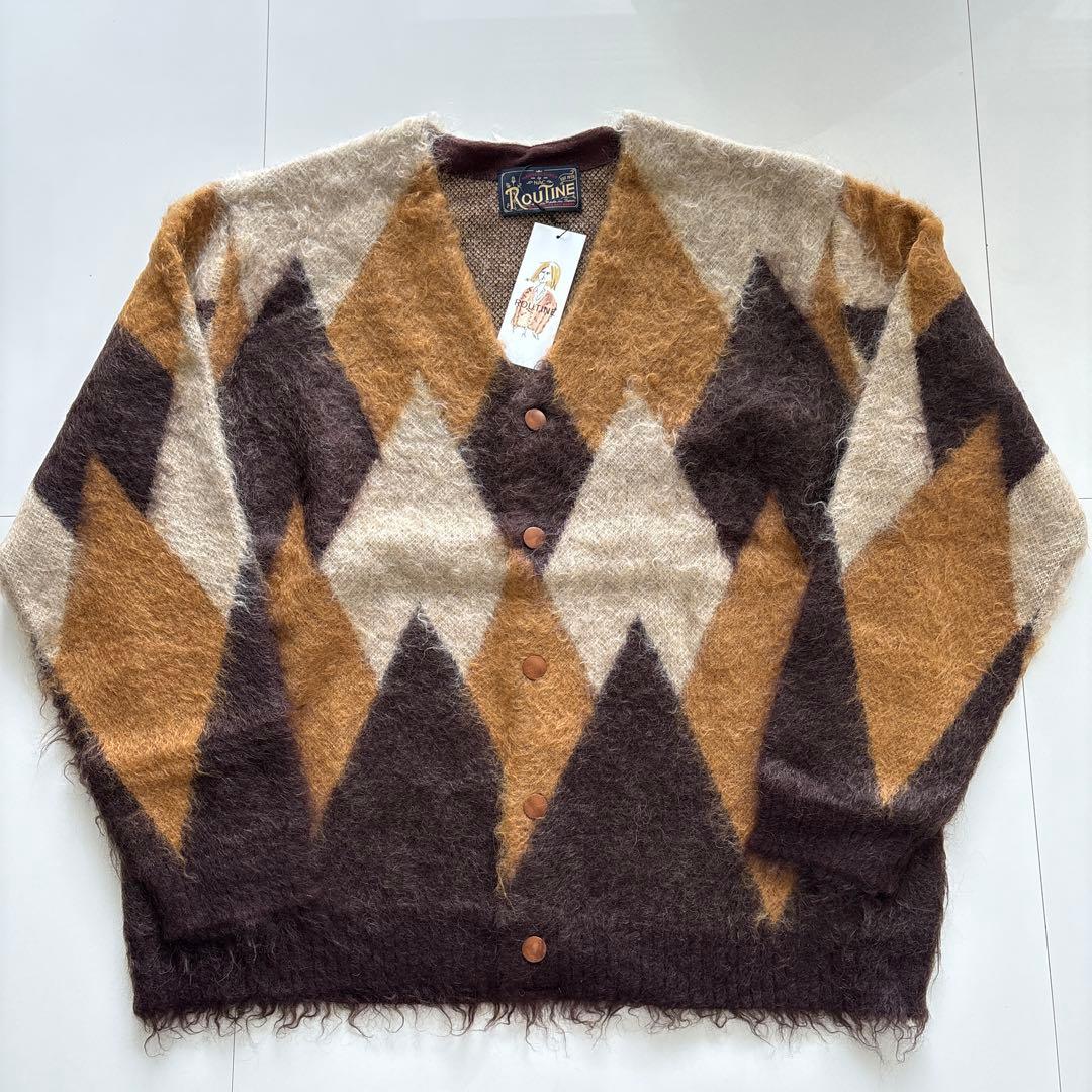 新品　ROUTINE モヘアカーディガン カートコバーン
