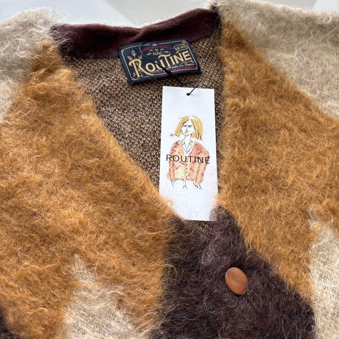 新品　ROUTINE モヘアカーディガン カートコバーン