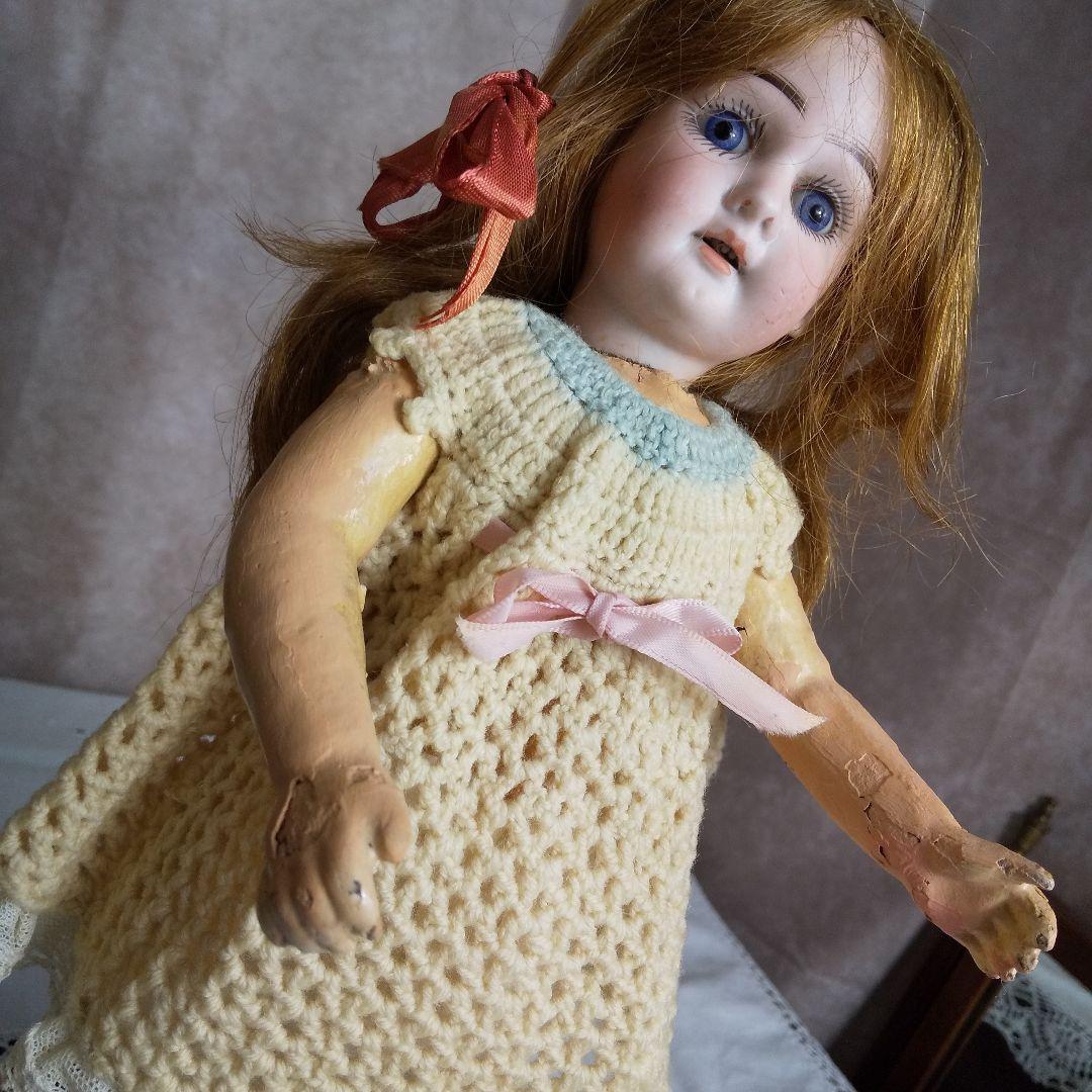 ❇️冬の大特価Sale❤️小ぶりで可愛いドイツアンティークビスクドール