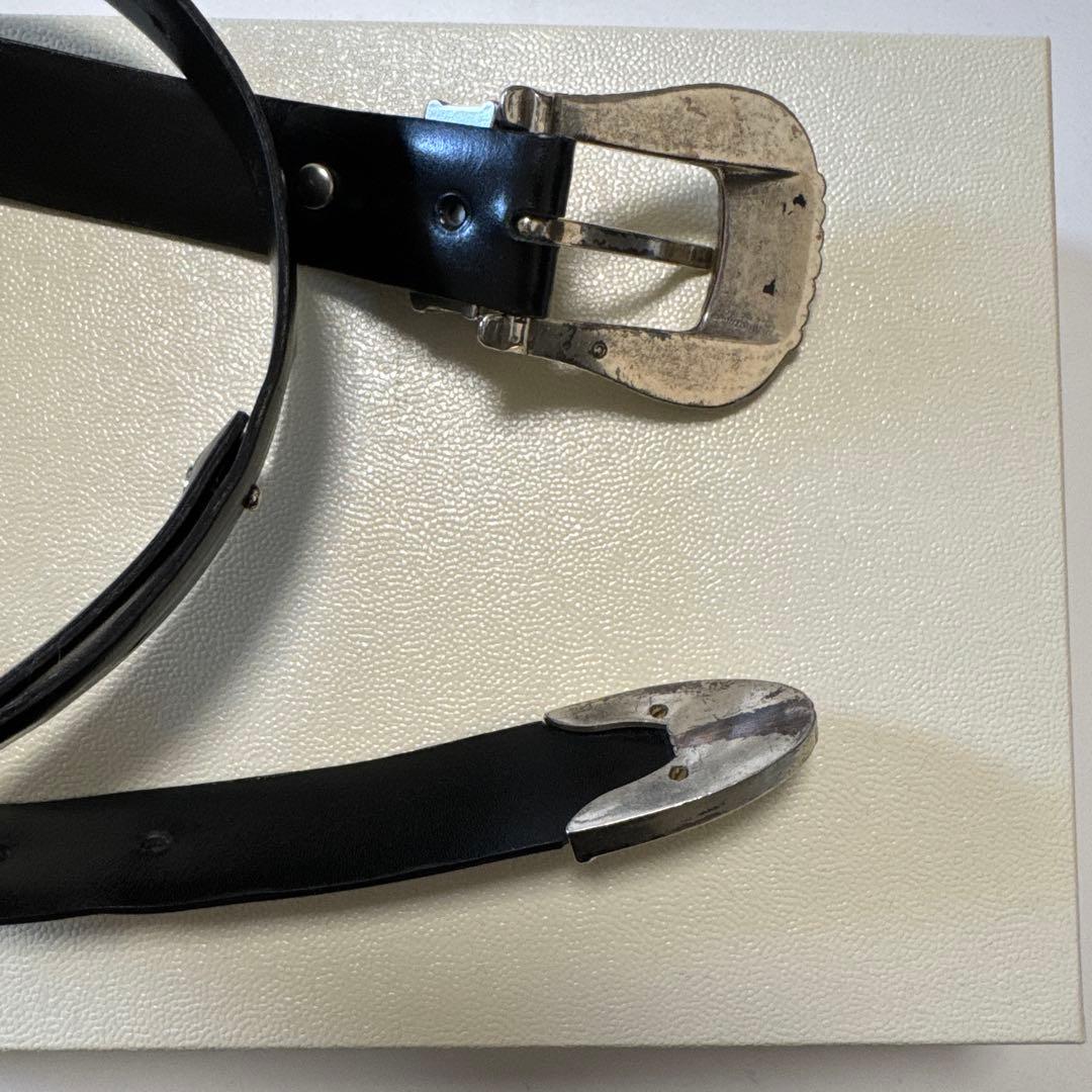 TOGA PULLA メタルレザーベルト