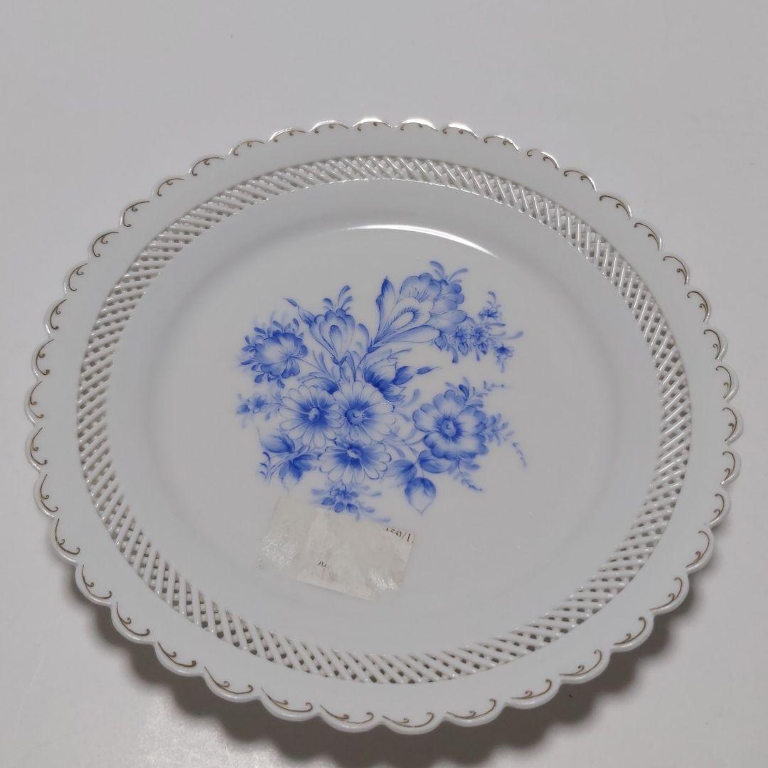 マイセンスタイル 新品 ハンドメイド 手描き 絵付け プレート 希少 激レア