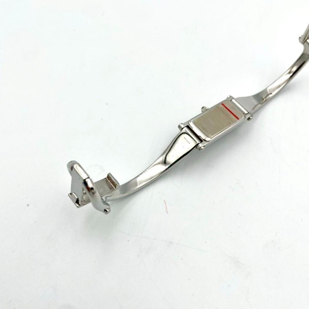 389 新品電池 グッチ 1500L 腕時計クオーツ スクエア バングルウォッチ