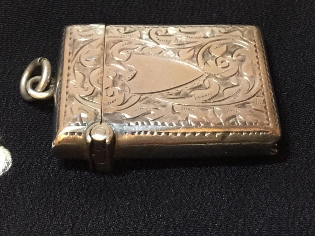 アンティーク シルバー マッチケース バーミンガム 1908年 15.2g
