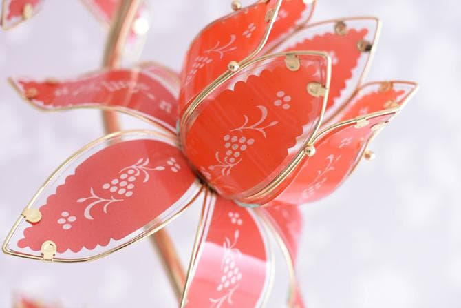 【新品】 ロータス フロアランプ スタンドランプ ゴールド ピンク 蓮 金