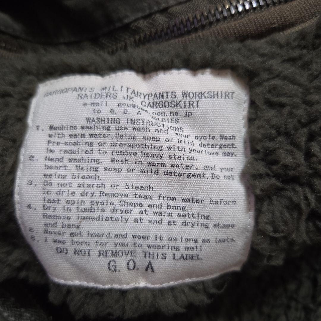 GOA　ファー付きミリタリージャケット　ショート丈