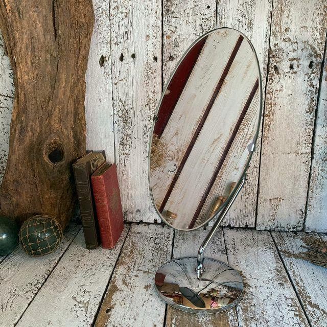 ヴィンテージ ミニマル 縦 横 角度 マルチ スタンド ミラー 置き 鏡