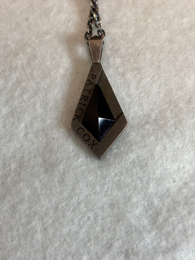 PATRICK COX ダイヤモンド型シルバーネックレス