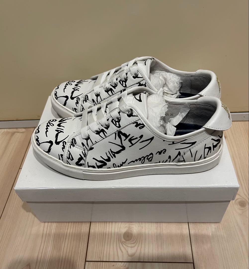 LANVIN en Bleu ランバン ロゴスニーカー 美品