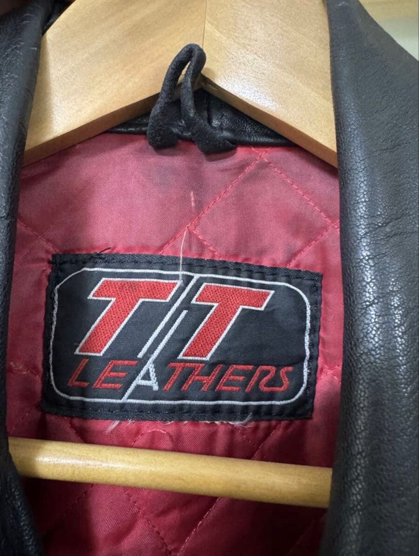 TT LEATHERS ダブルライダースジャケット サイズXL相当