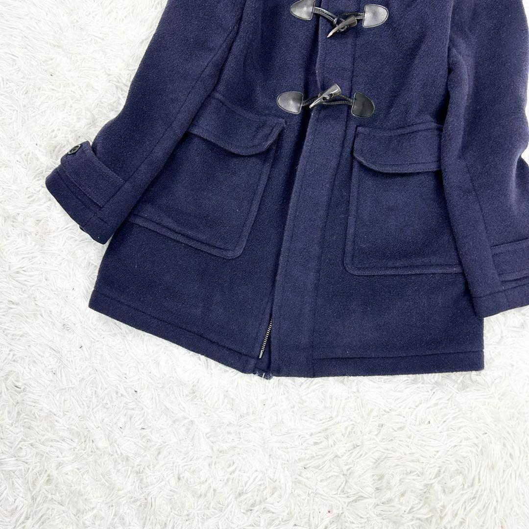 バーバリーチルドレン ダッフルコート 14Y 164cm ネイビー メガチェック