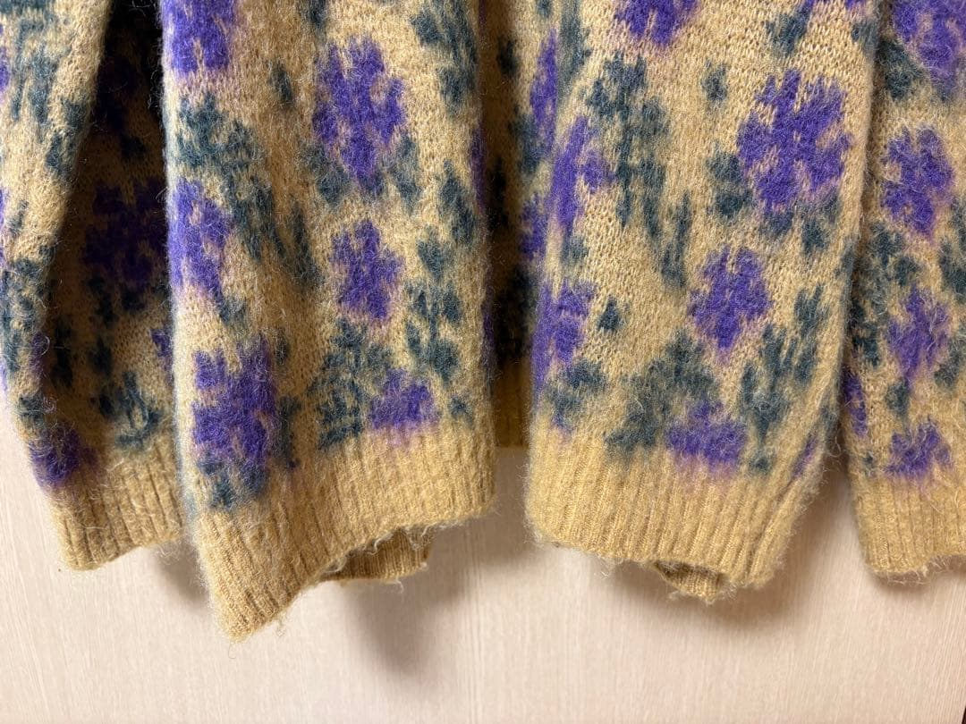 needles モヘアカーディガン　L