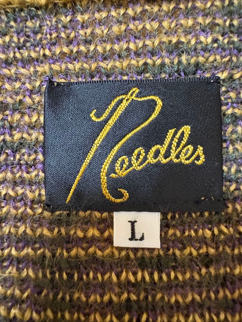 needles モヘアカーディガン　L